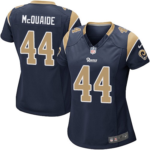 Women's Game Jacob McQuaide Nike Jersey Navy Blue Home - #44 NFL Los Angeles Rams